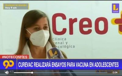 CUREVAC realizará ensayos en Perú para vacuna en adolescentes